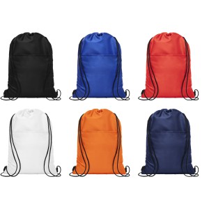 Oriole 12-can drawstring cooler bag, Navy (Cooler bags)