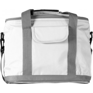 Polyester (420D) cooler bag Juno, white (Cooler bags)