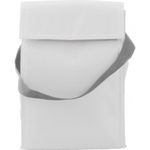 Polyester (420D) cooler/lunch bag Sarah, white (Cooler bags)