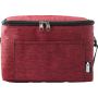 Polyester (600D) and RPET cooler bag Isabella, red