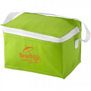 Spectrum 6-can non-woven cooler bag, Apple Green (Cooler bags)