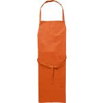 Cotton (180 gr/m2) apron Misty, orange (7600-07)