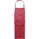 Cotton (180g/m2) apron, red (7600-08)