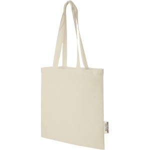 Madras 140 g/m2 GRS recycled cotton tote bag 7L, Natural (cotton bag)