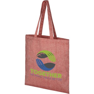 Pheebs 150 g/m2 recycled cotton tote bag, Red (cotton bag)