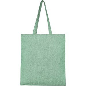 Pheebs 150 g/m2 recycled tote bag 7L, Heather green (cotton bag)