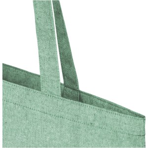 Pheebs 150 g/m2 recycled tote bag 7L, Heather green (cotton bag)