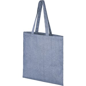 Pheebs 210 g/m2 recycled tote bag, Heather blue (cotton bag)