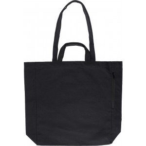 Recycled cotton shopping bag Bennett, black (cotton bag)