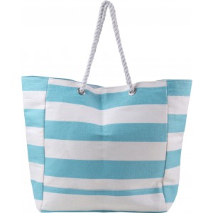 Cotton beach bag Luzia, light blue (Beach bags)