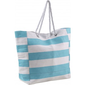 Cotton beach bag Luzia, light blue (Beach bags)