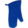 Cotton oven mittens Elsie, cobalt blue