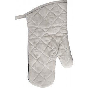 Cotton oven mittens Elsie, grey (Kitchen textile)