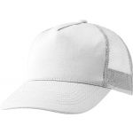 Cotton twill and plastic cap, white (1447-02)