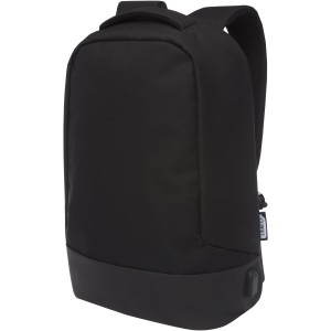 Cover RPET anti-theft backpack, Solid black (Backpacks)