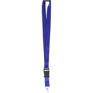 Lanyard aus Polyester Bobbi, Kobaltblau