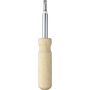 Rubberwood screwdriver set Leni, brown <font size=1>[ENG]</font>