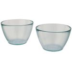 Cuenc 2-piece recycled glass bowl set, Transparent clear (11325801)