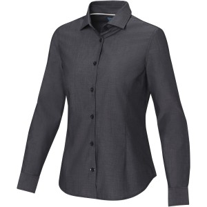 Cuprite long sleeve women's  organic shirt, Solid black <font size=1>[ENG]</font>