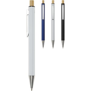 Cyrus recycled aluminium ballpoint pen, Navy (Metallic pen)