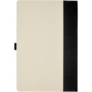 Dairy Dream A5 size reference notebook and ballpoint pen set, Solid black (Notebooks)