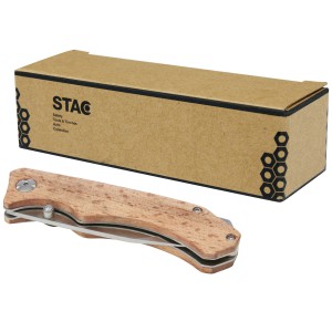 Dave Holz-Klappmesser mit Grtelclip, holz (Taschenmesser)