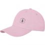 Davis 6 panel cap, Light pink