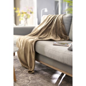 Decke aus Flanellvlies (280 gr/m2) Sean, Khaki (Decken)
