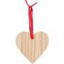 Wooden Christmas ornament Heart Einar, brown