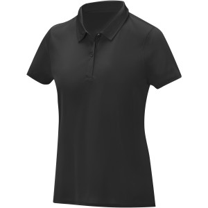 Deimos short sleeve women's cool fit polo, Solid black (Polo short, mixed fiber, synthetic)