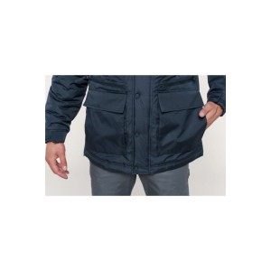 DETACHABLE-SLEEVED WORKWEAR PARKA, Black (Jackets)