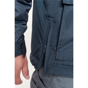 DETACHABLE-SLEEVED WORKWEAR PARKA, Black (Jackets)