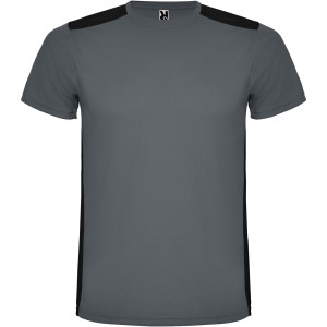 Detroit short sleeve unisex sports t-shirt, Ebony, Solid black <font size=1>[ENG]</font>