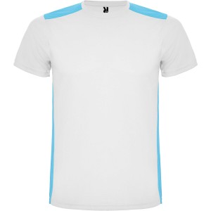 Detroit short sleeve unisex sports t-shirt, White, Turquois <font size=1>[ENG]</font>