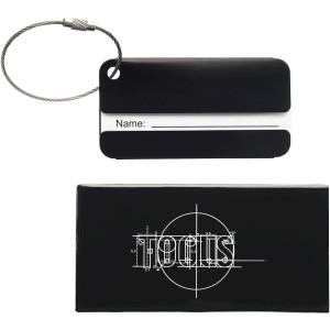 Discovery luggage tag, solid black (Travel items)