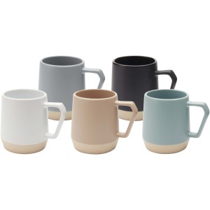 Dolce 300 ml ceramic mug with matt finish, Solid black (Mugs)