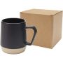 Dolce 300 ml ceramic mug with matt finish, Solid black