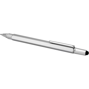 Dora recycled aluminium multifunctional pen, Silver (Metallic pen)