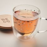 Double wall borosilicate mug, Transparent (CX1523-22)