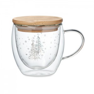 Double wall borosilicate mug, Transparent (Mugs)