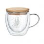 Double wall borosilicate mug, Transparent