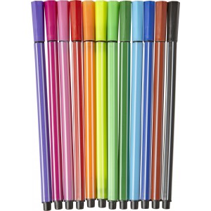 12 water-based felt tip pens Evan, light blue (Drawing set)