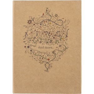 Cardboard drawing set Kora, brown (Drawing set)