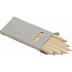 Wooden pencil set Gigi, grey (Drawing set)