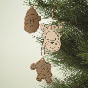 Drawing wooden ornaments set, Wood (Decorations)