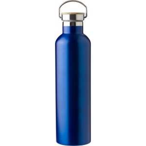 Doppelwandige Flasche aus Edelstahl Damien, Blau