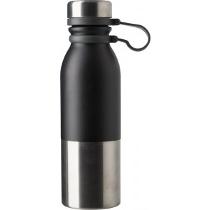 Edelstahlflasche (600 ml) Will, Schwarz