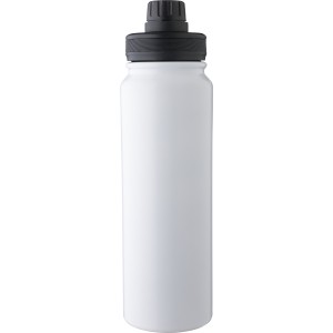 Stainless steel double walled bottle (800 ml) Zinnia, white <font size=1>[ENG]</font>