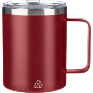 Doppelwandiger Becher aus Edelstahl (300 ml) Renate, Bordeau
