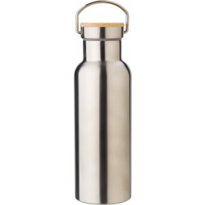 Edelstahl-Trinkflasche doppelwandig Odette, Silber